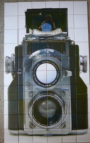 ceramique reproduisant un appareil photo