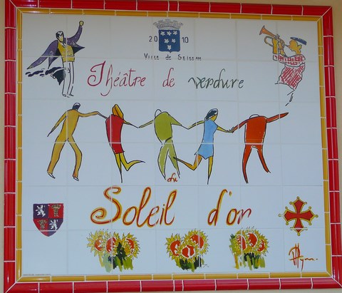 ceramique enseigne - d'aprés tableau original